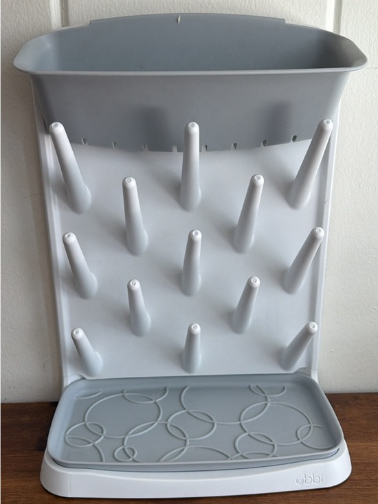 Other - Ubbi Bottle Drying Rack in Light Gray